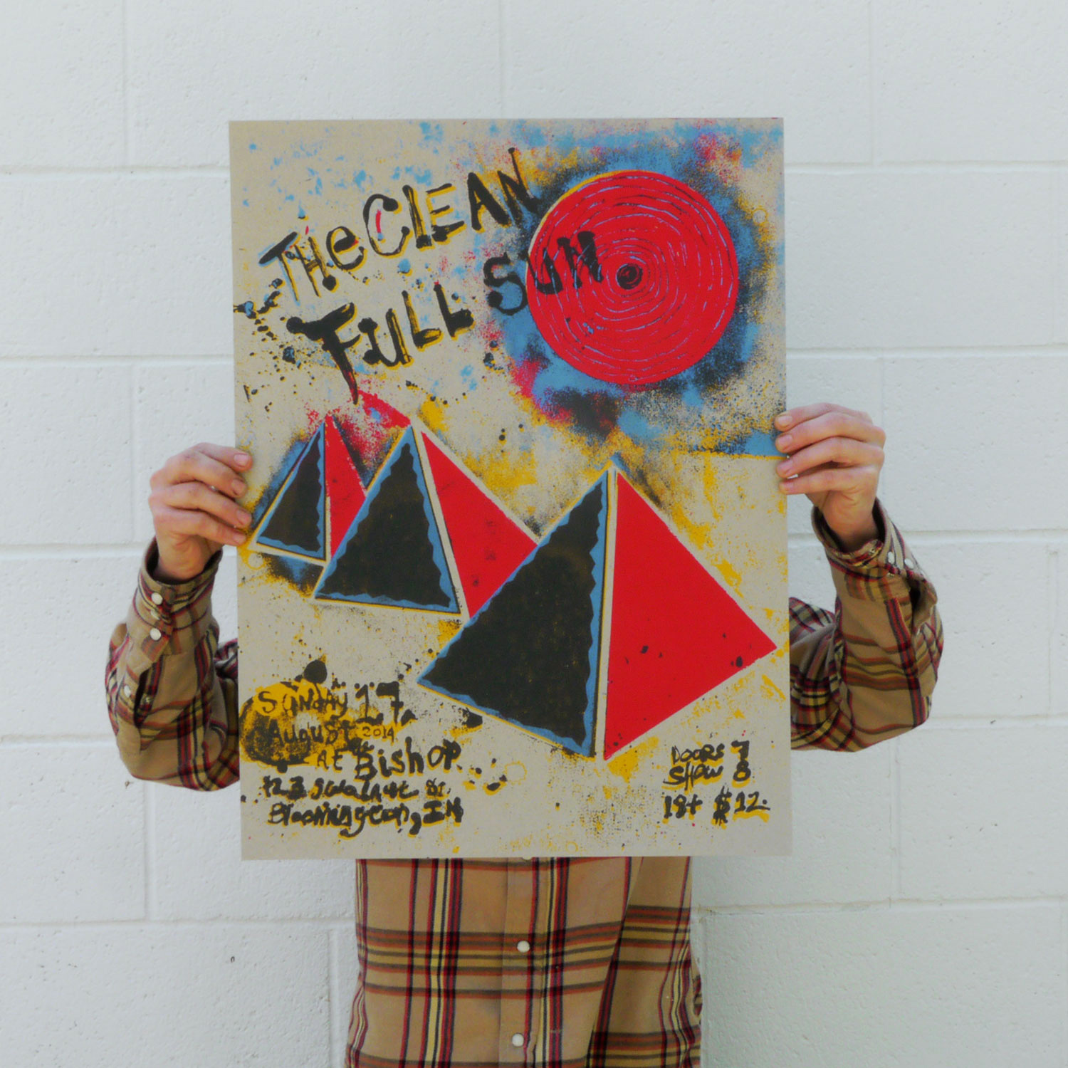 The Clean / Full Sun at the Bishop Poster - 4-color screen print