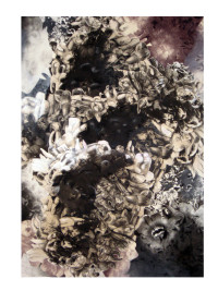 Portrait 1 - Mixed Media Lithograph, Charcoal, and Pastel