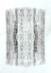 Stereoptic #1 - 1-color screen print on cotton paper